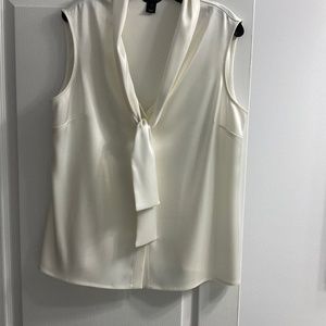 St John blouse size12 creamy white